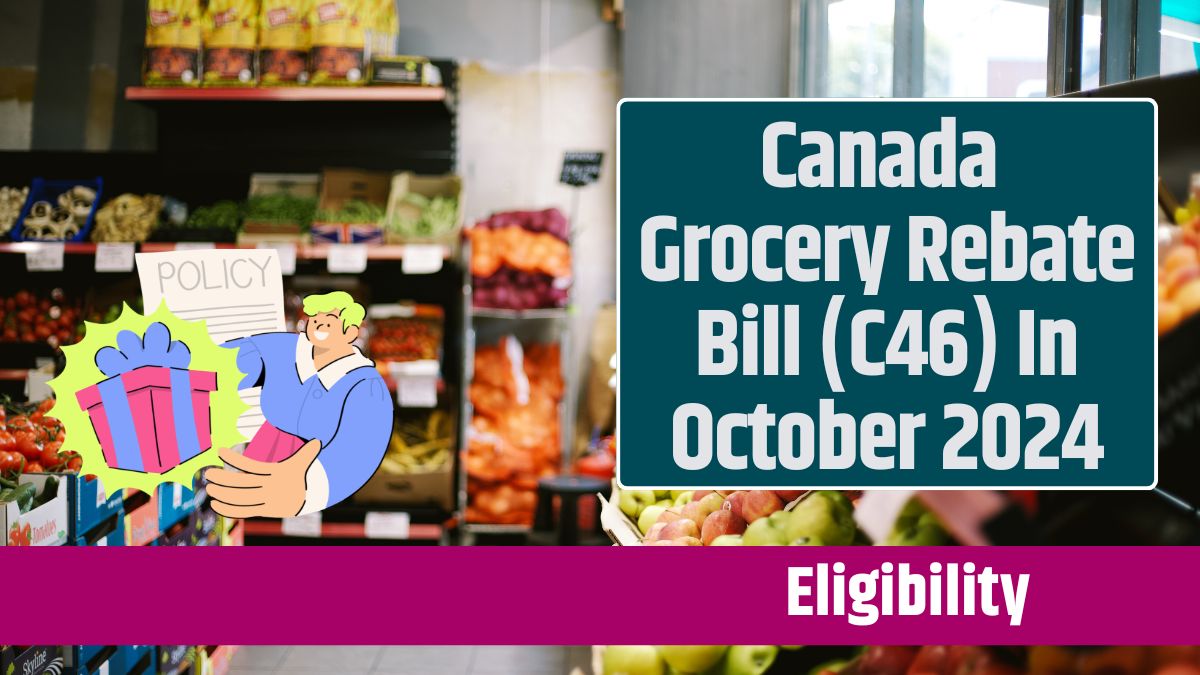 Canada Grocery Rebate Bill (C46) In October 2024