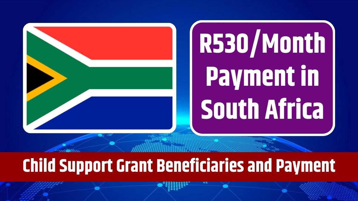 R530/Month Payment in South Africa - Child Support Grant Beneficiaries and Payment Dates