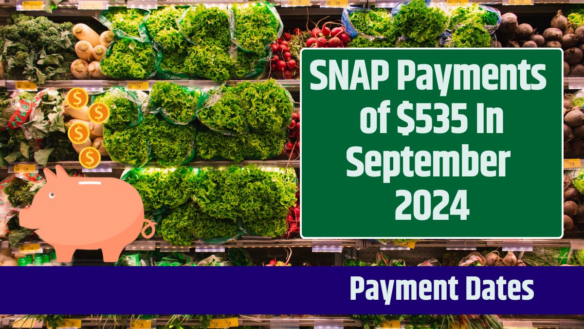 SNAP Payments of $535 In September 2024